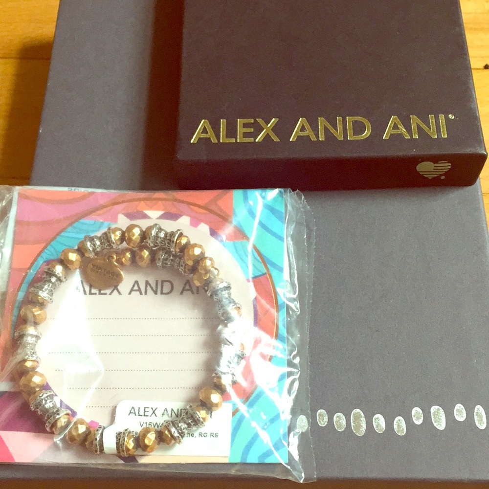 Alex and Ani Aztec Wrap, two tone